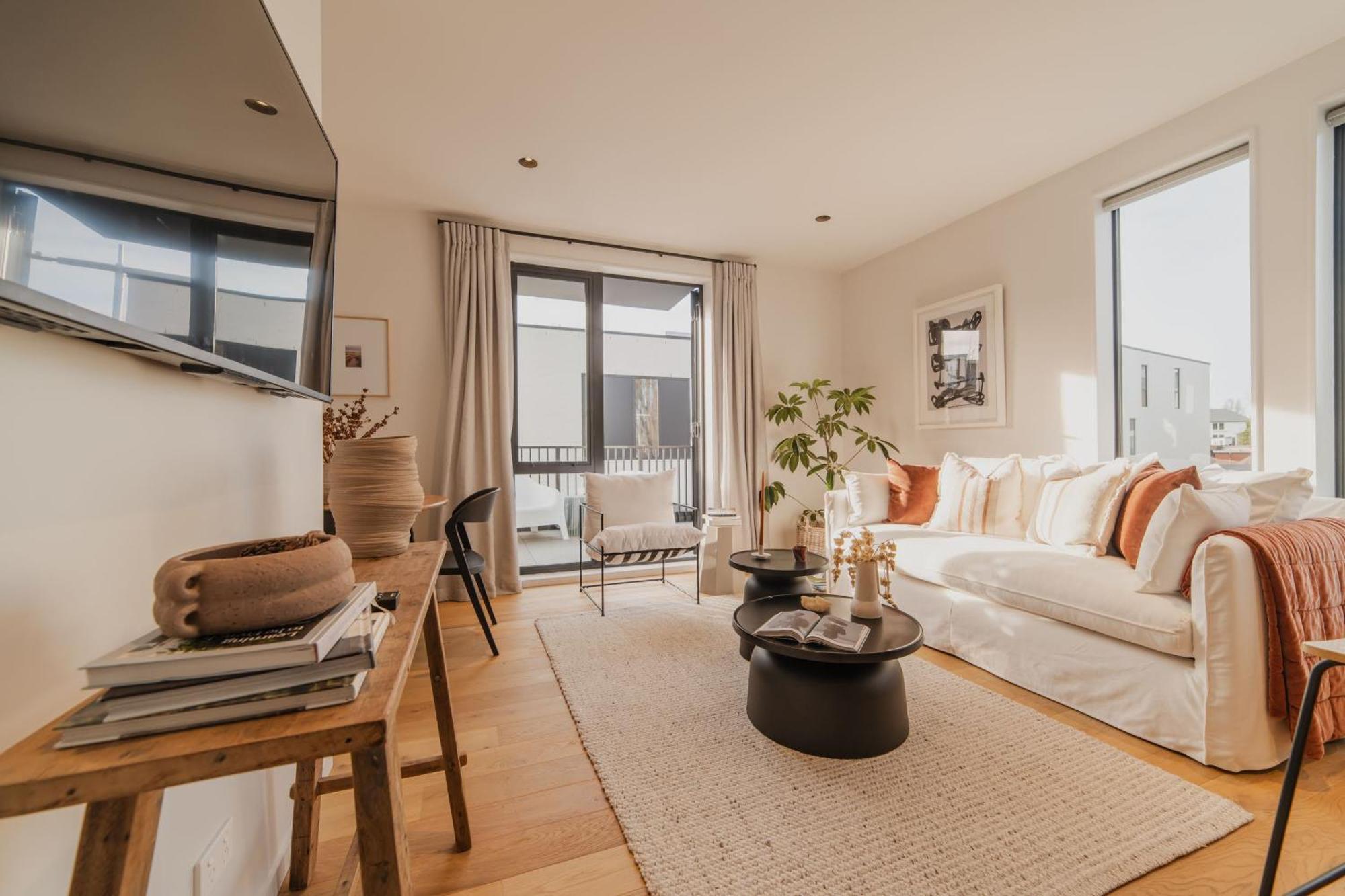 Chic And Contemporary Living At Cambridge Terrace Villa Christchurch Ngoại thất bức ảnh